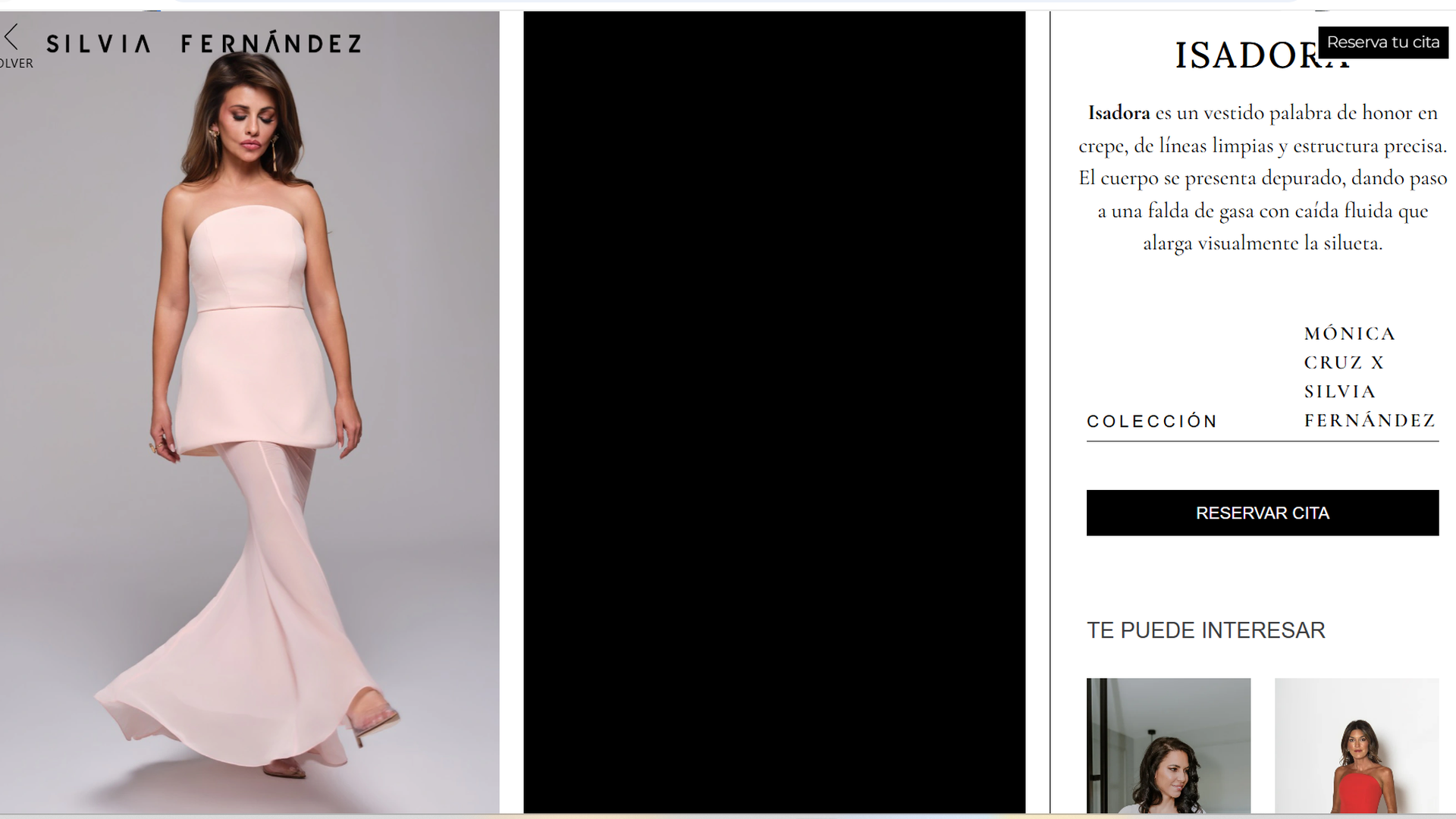 El vestido de Daniella Bustamante de la colección de Mónica Cruz con Silvia Fernández
