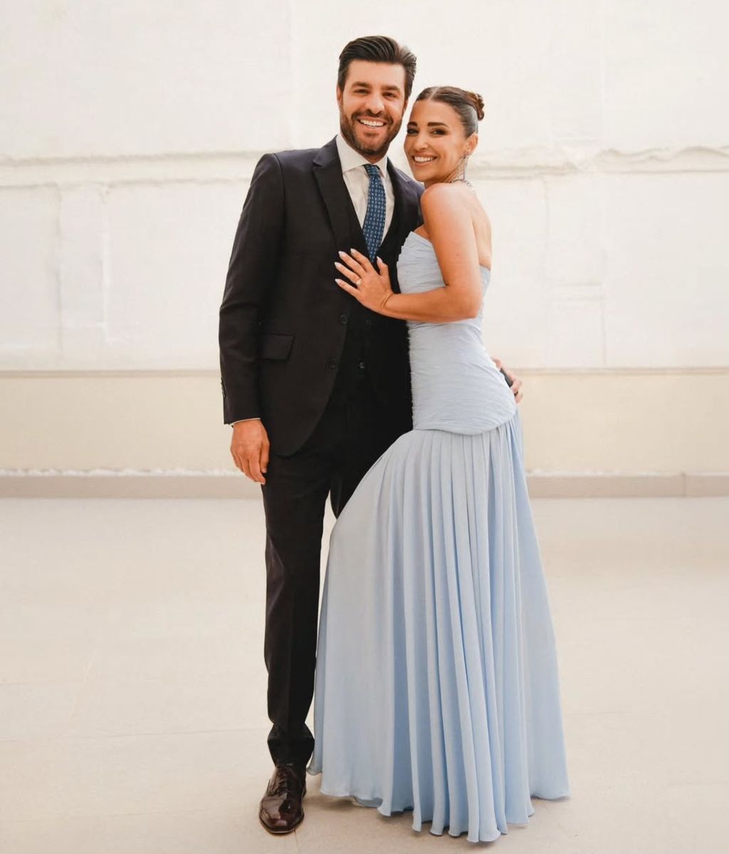 Paula Echevarría y Miguel Torres, en una imagen de la boda