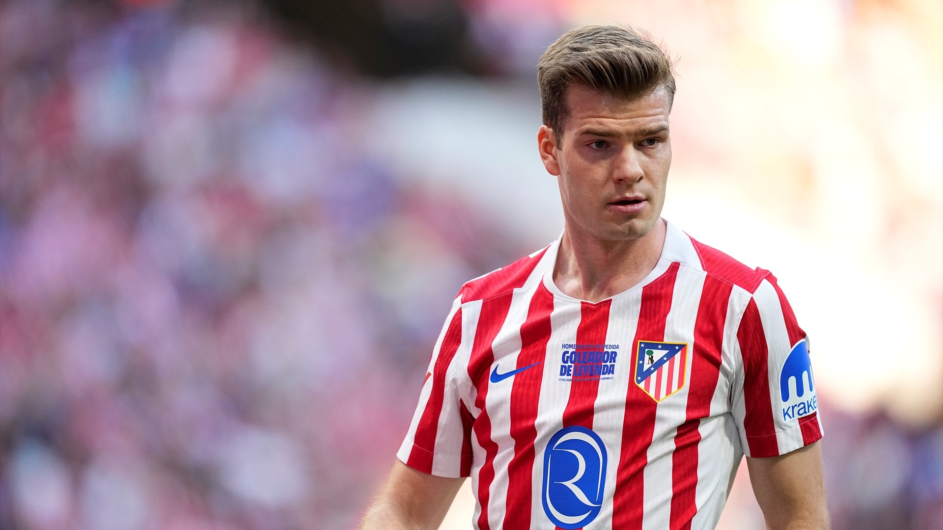 Alexander Sorloth, en un partido con el Atlético de Madrid Alexander Sorloth, en un partido con el Atlético de Madrid