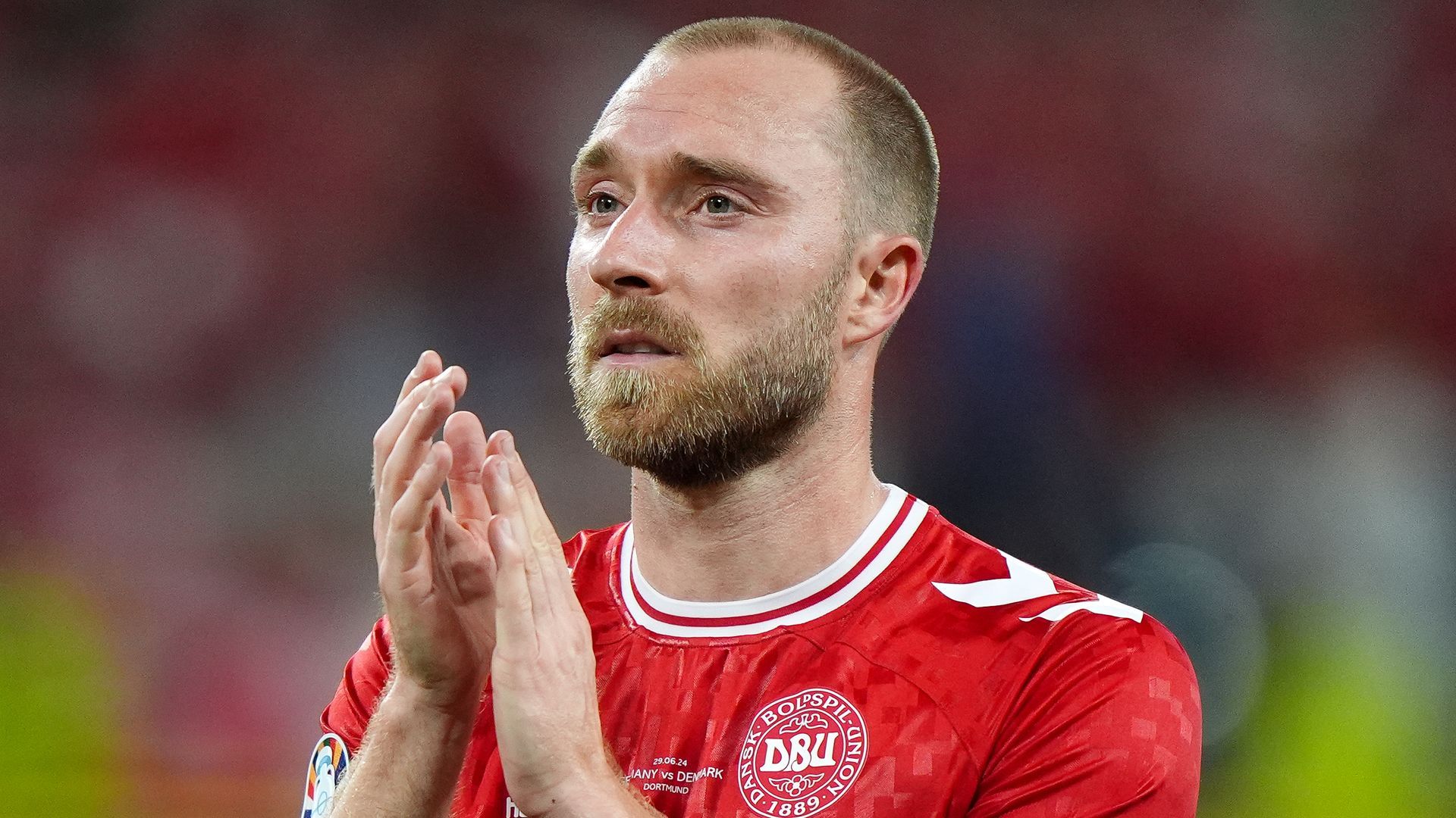 Christian Eriksen, durante un partido con Dinamarca Christian Eriksen, durante un partido con Dinamarca