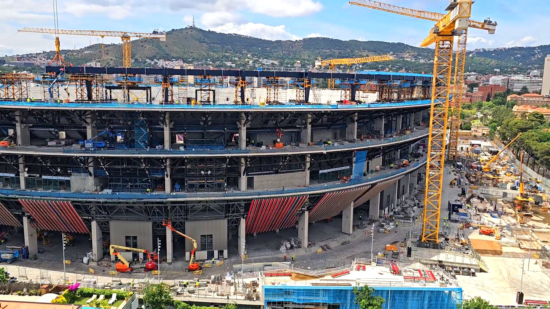 El Camp Nou, en obras