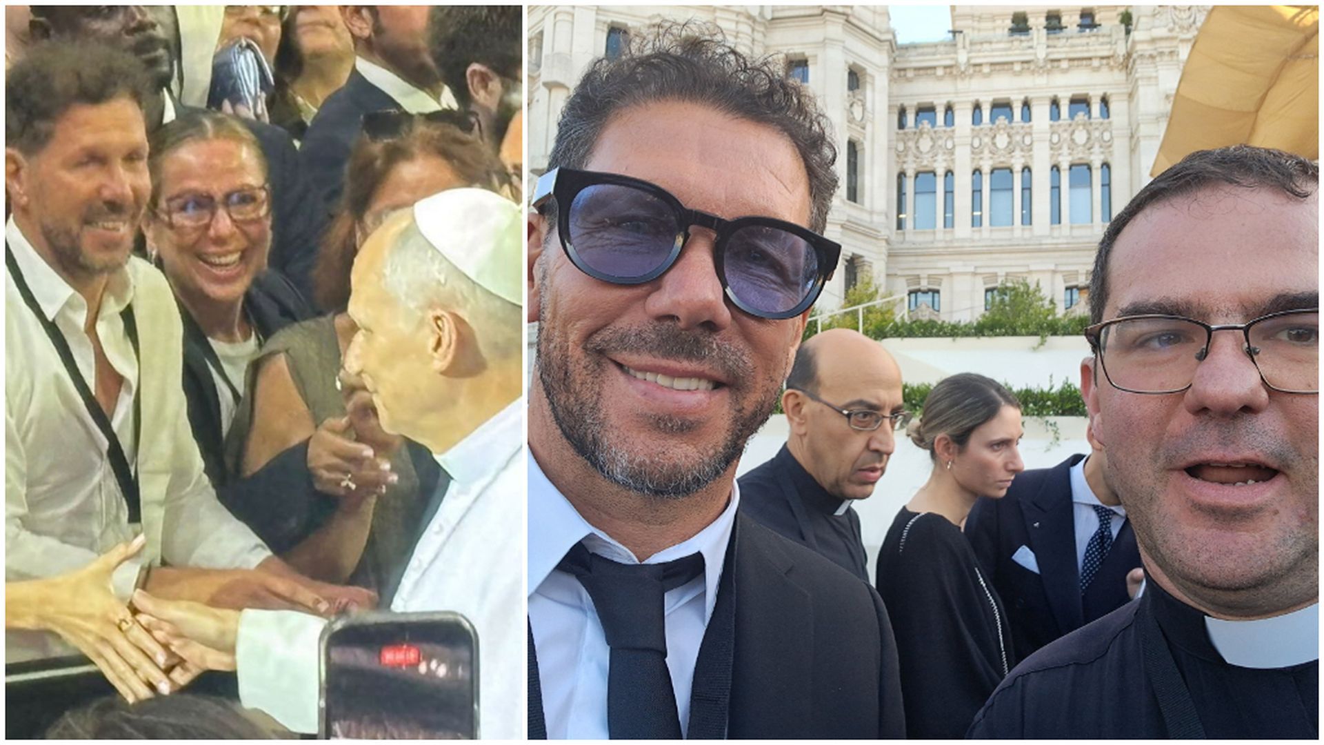 El Cholo Simeone saluda al Papa León XIV El Cholo Simeone saluda al Papa León XIV