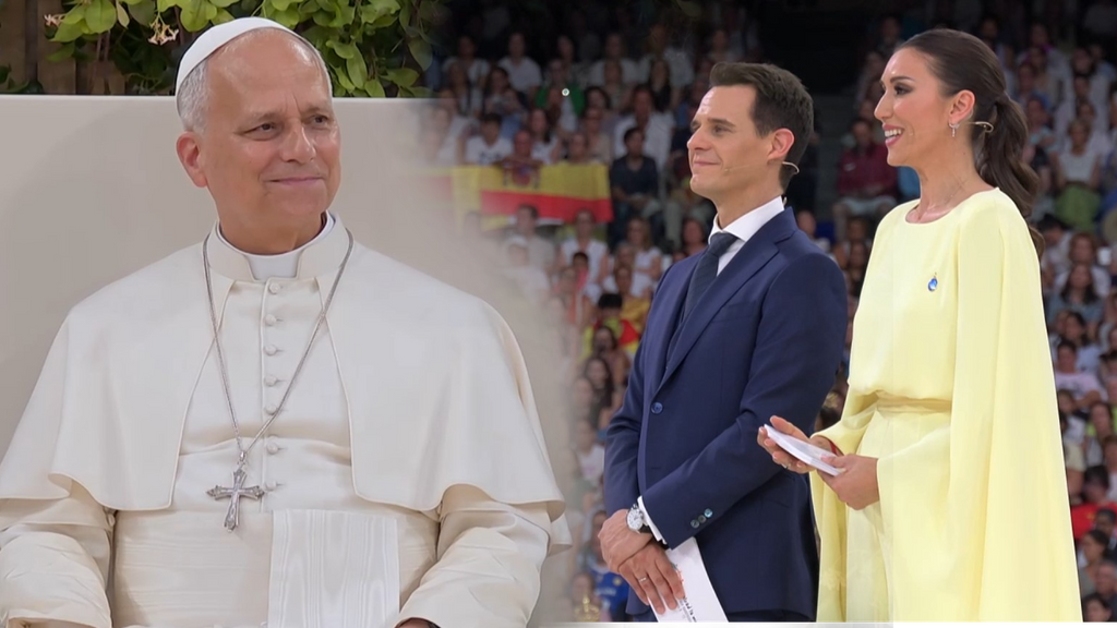 El discurso de Patricia Pardo y Christian Gálvez ante el papa León XIV: "Le vamos a pedir que nos ilumine"