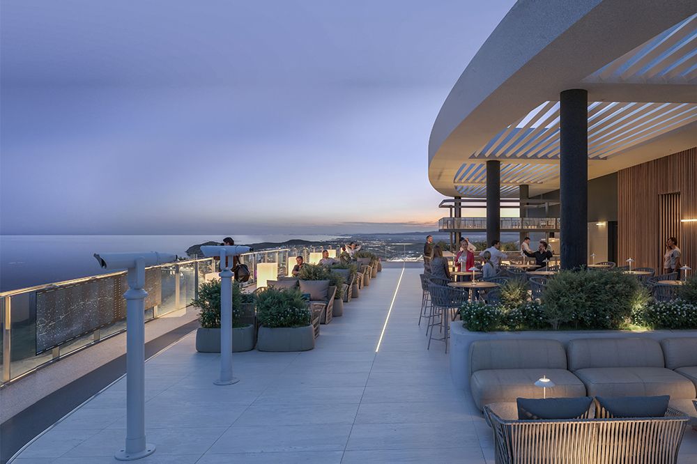 El edificio tendrá un Skybar con observatorio astronómico