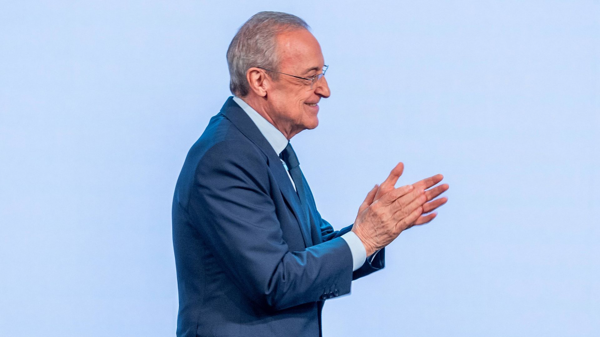 Florentino Pérez, durante las elecciones a la presidencia Florentino Pérez, durante las elecciones a la presidencia