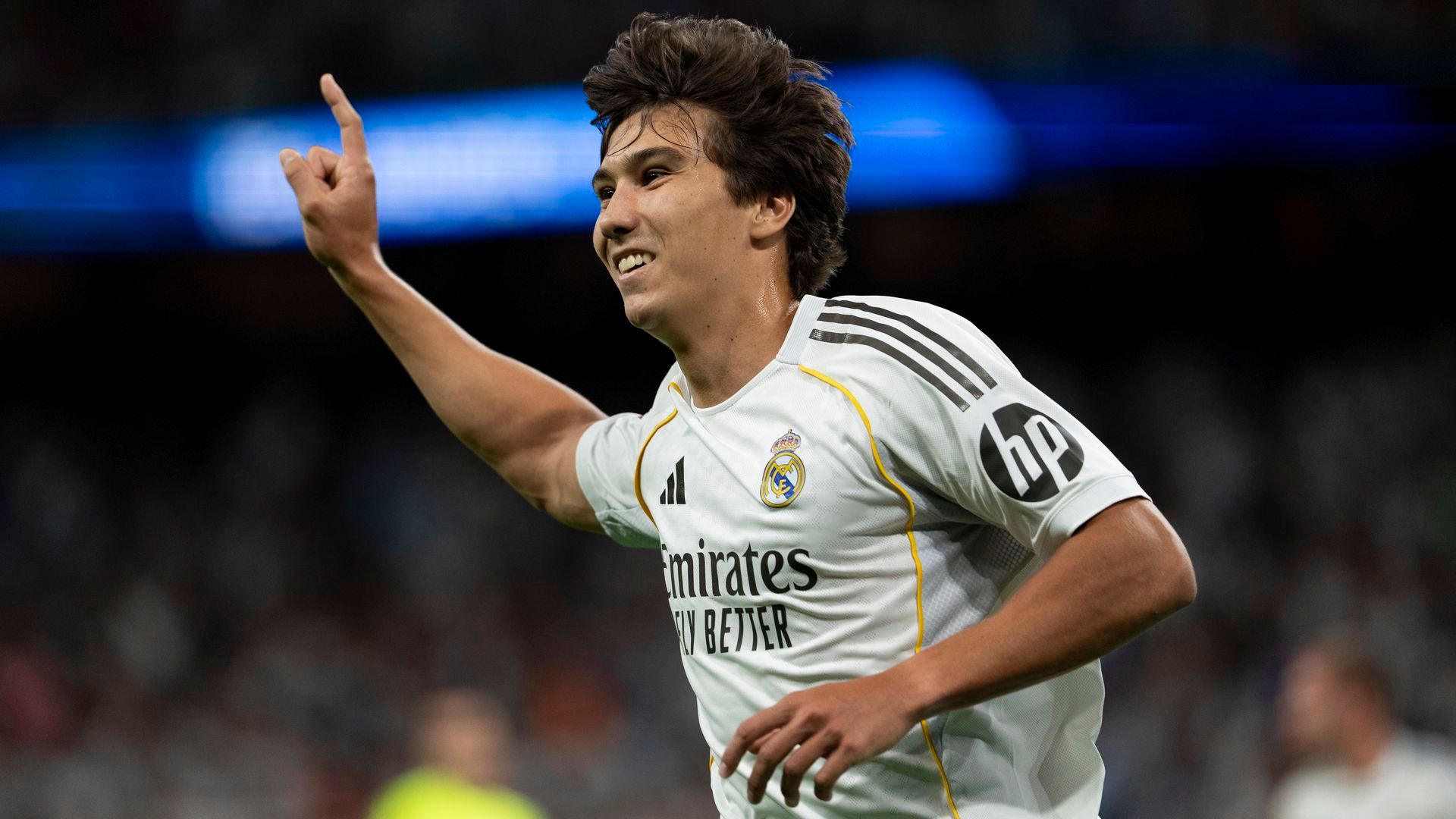 Gonzalo García celebra un tanto con el Real Madrid Gonzalo García celebra un tanto con el Real Madrid