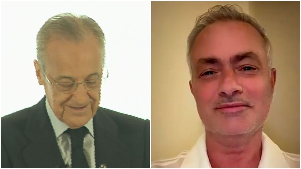 La felicidad de Florentino Pérez con el "madridista" Mourinho
