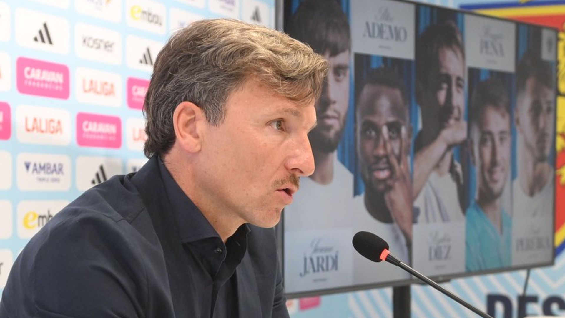 Lalo Arantegui, en rueda de prensa. Lalo Arantegui, en rueda de prensa.
