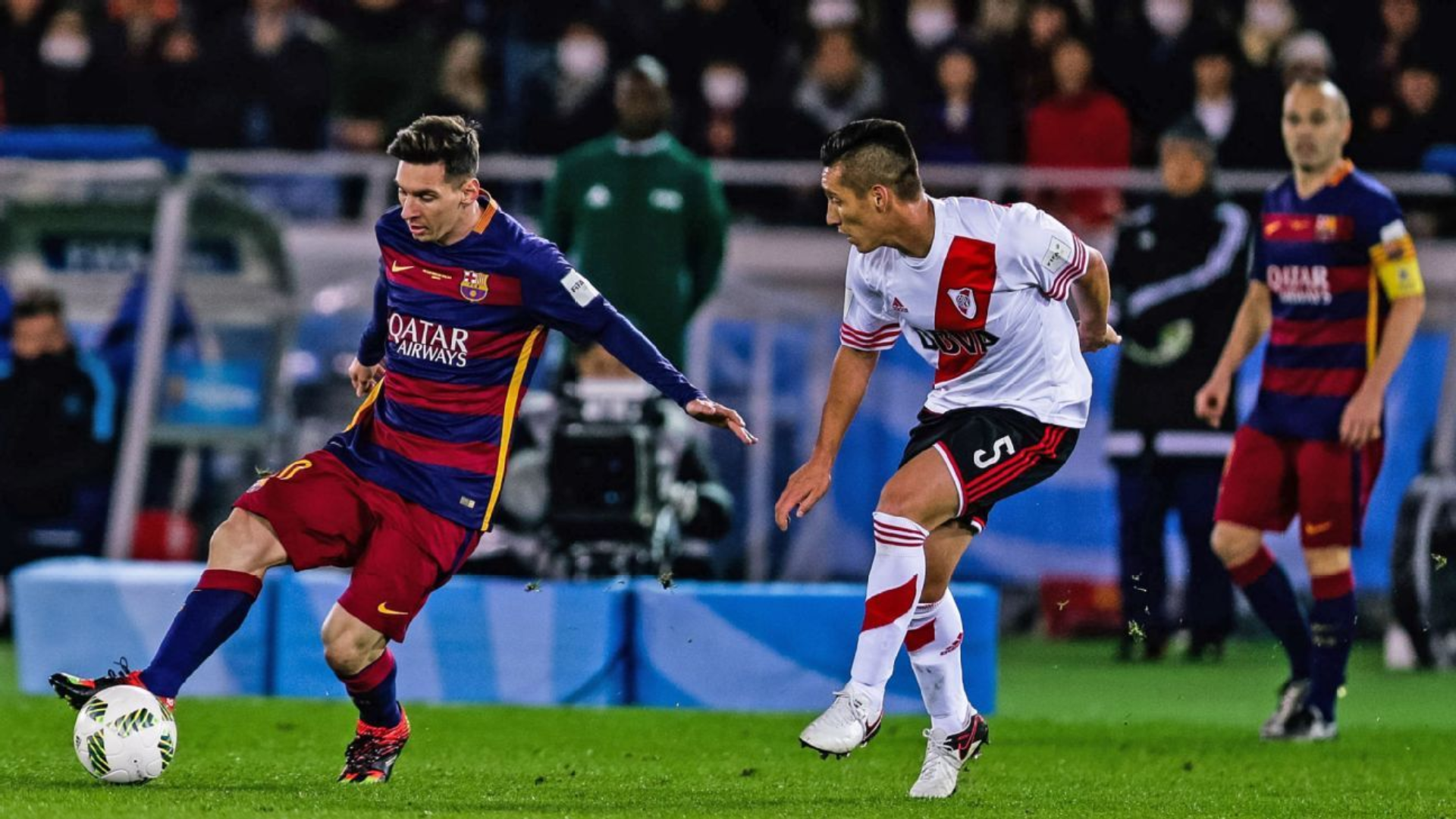 Leo Messi, en un Barcelona-River Plate del Mundial de Clubes 2015 Leo Messi, en un Barcelona-River Plate del Mundial de Clubes 2015