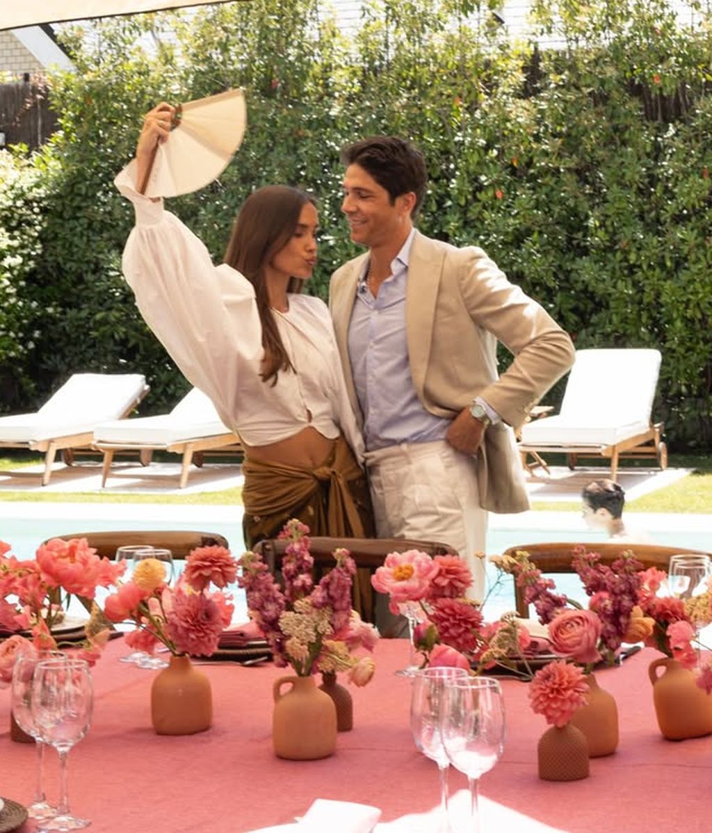 María y Pablo, en el bautizo de su hija
