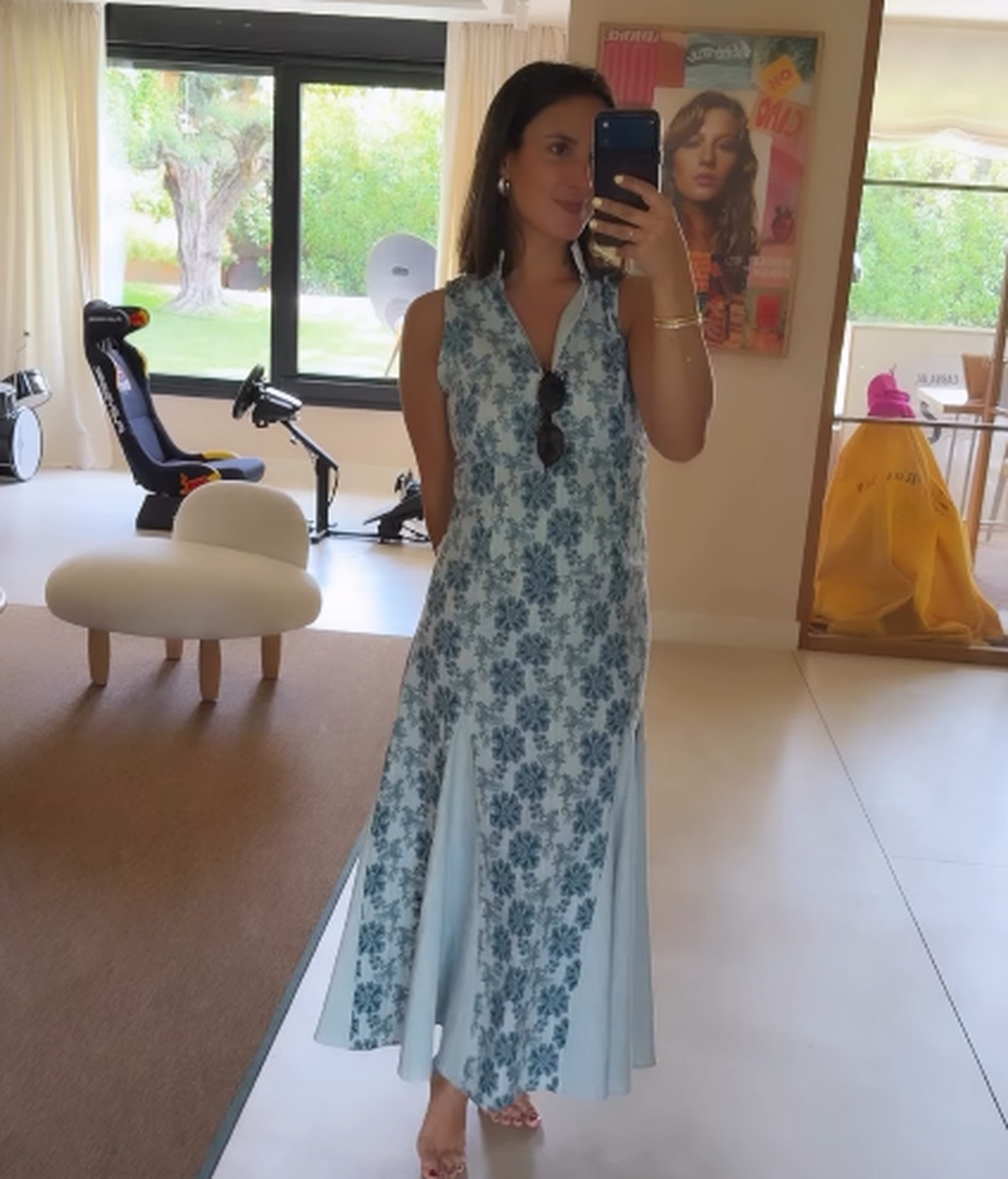 Marta Pombo, en el bautizo de su sobrina