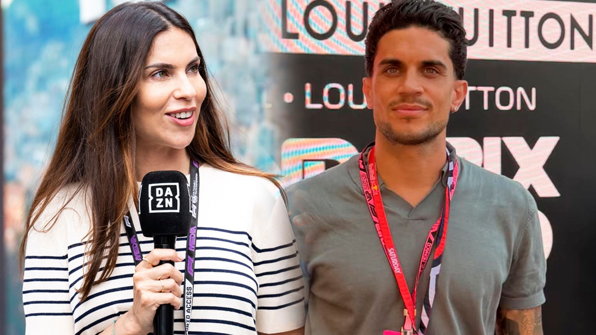 Melissa Jiménez y Marc Bartra Melissa Jiménez y Marc Bartra