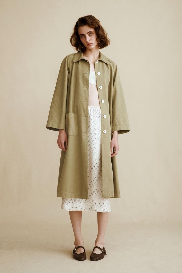 Trench khaki de mujer