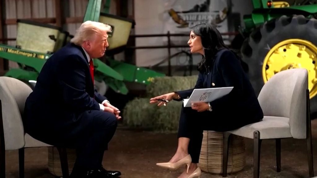 Trump interrumpe una entrevista tras llamar "estúpida" a la periodista por contradecirlo