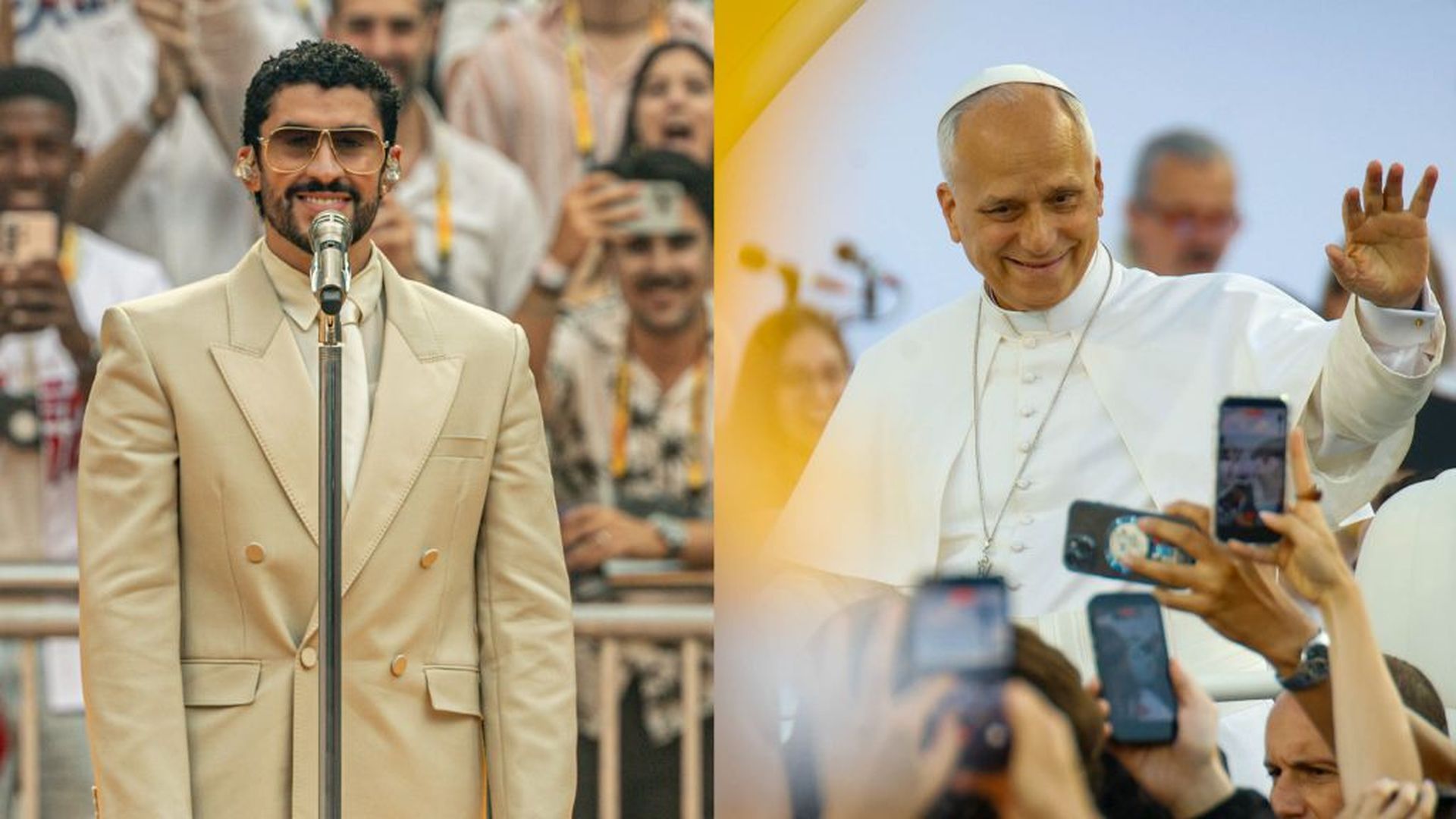 Bad Bunny y el papa León XIV