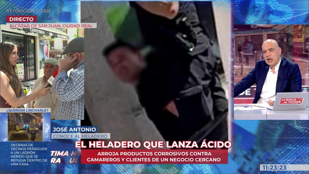 El heladero del terror: rocía con ácido a los clie