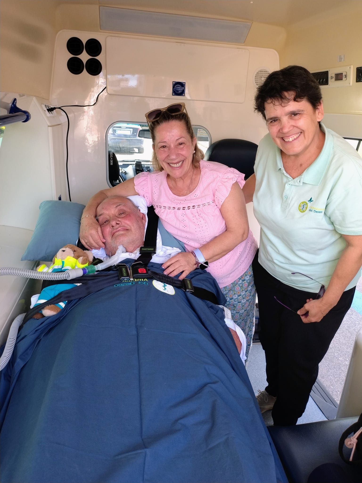 Francisco en la ambulancia