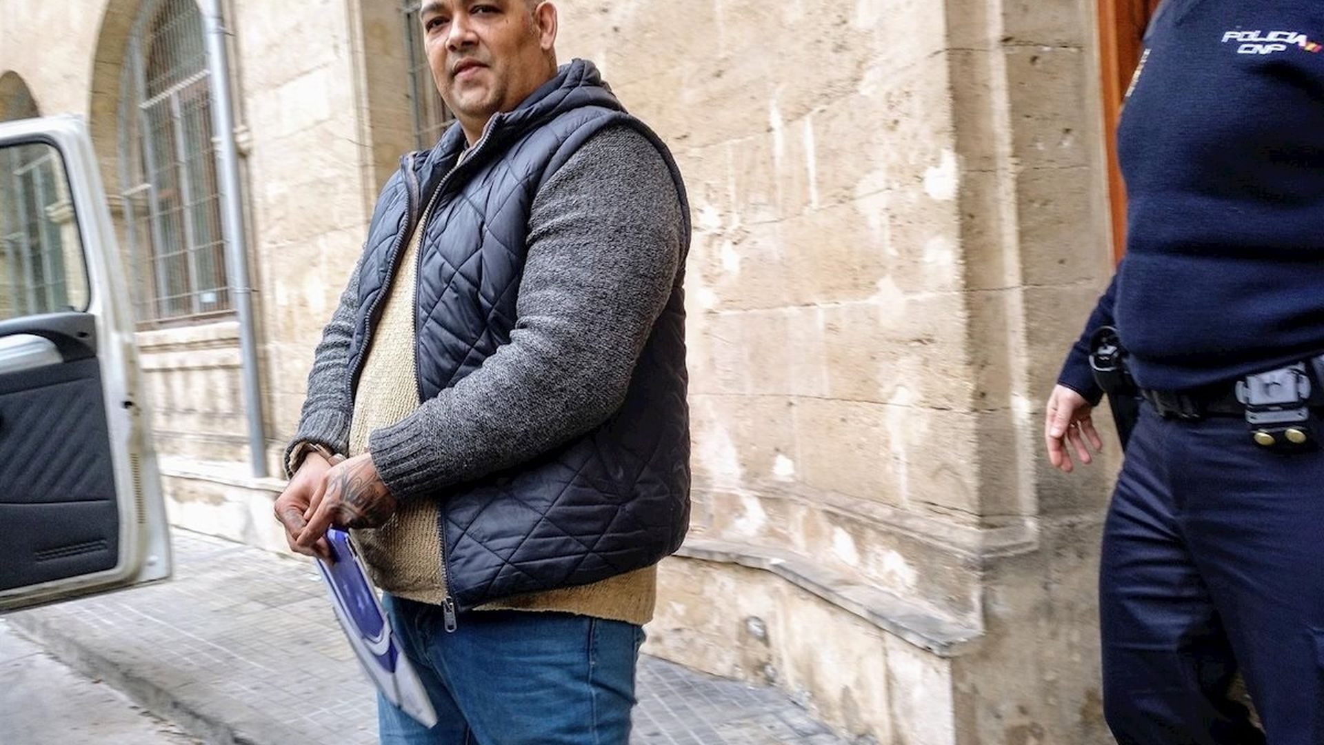 Francisco Tomás Fernández Cortés, apodado 'El Ico', en los Juzgados de Palma. Francisco Tomás Fernández Cortés, apodado 'El Ico', en los Juzgados de Palma.