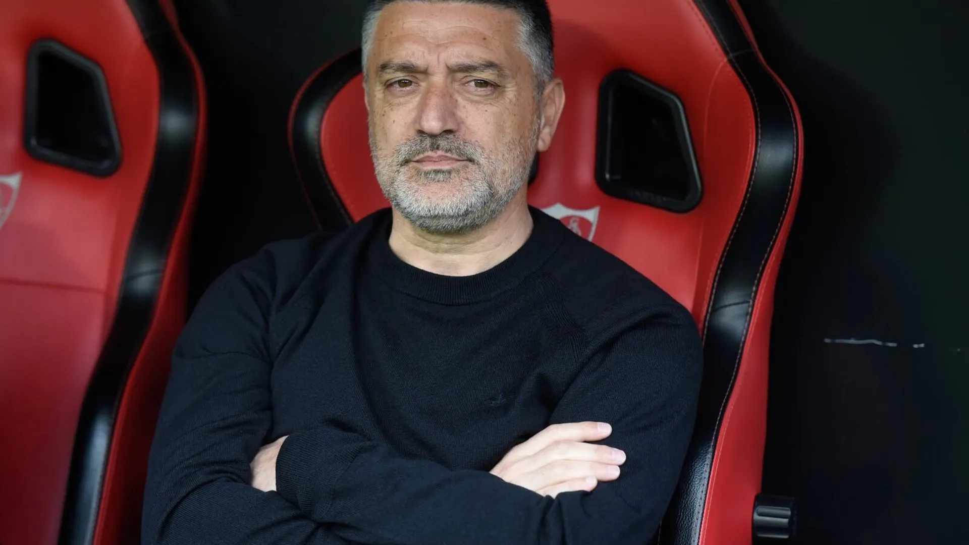 García Pimienta, durante su etapa en el Sevilla