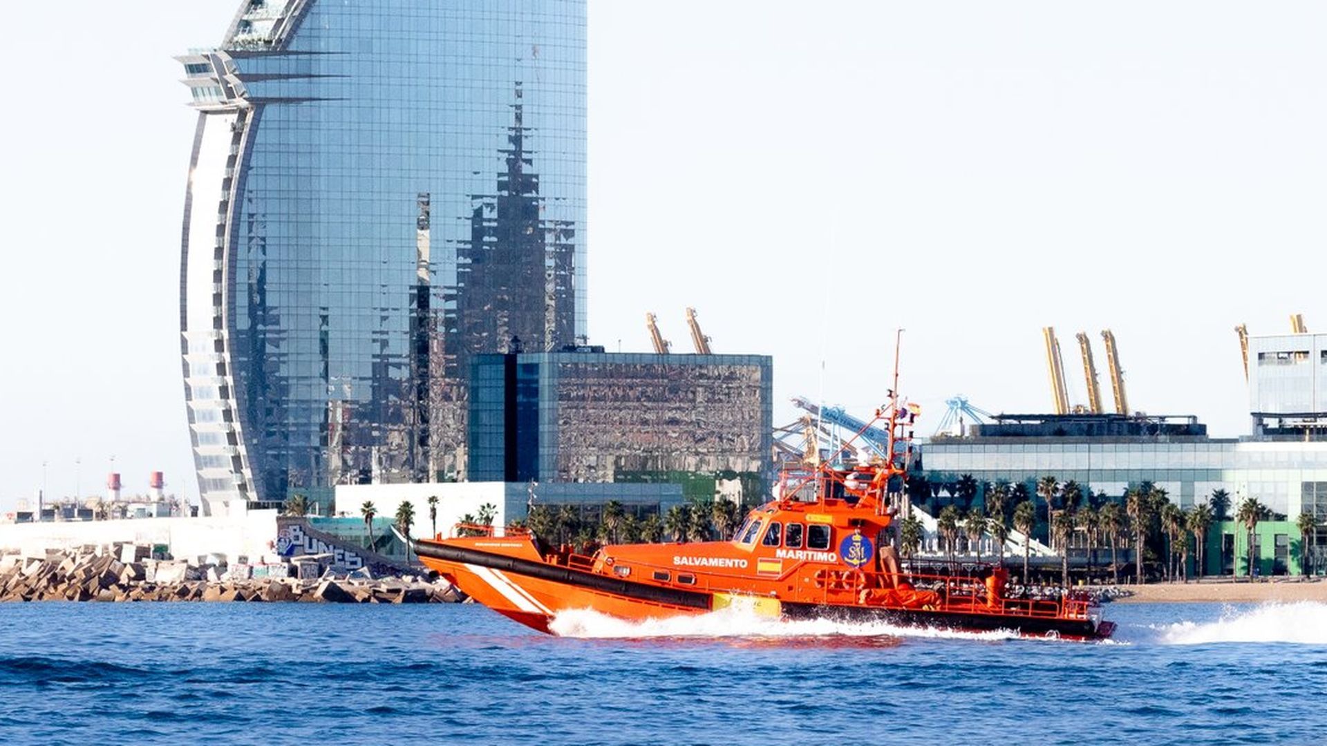 La embarcación Salvamar Mintaka La embarcación Salvamar Mintaka