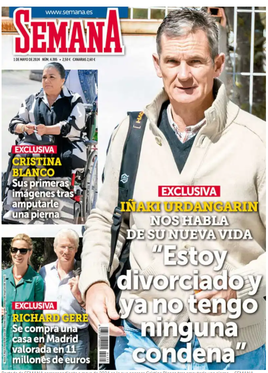 La última vez que se vió a Cristina Blanco