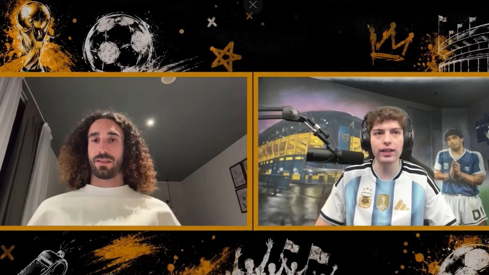 Marc Cucurella durante la entrevista