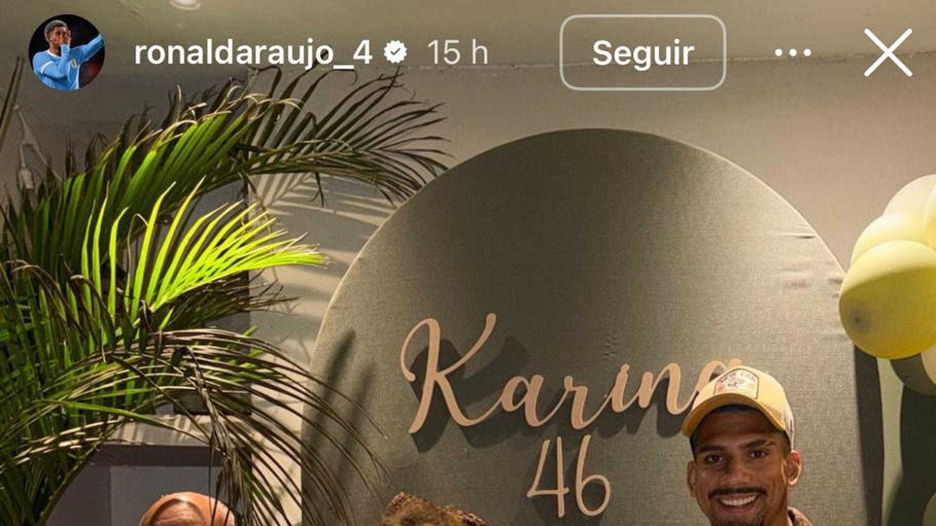 Ronald Araújo felicita a su madre por su cumpleaños