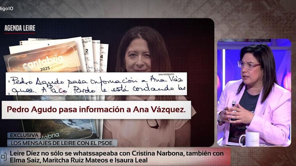 Ana Vázquez explica por qué cree que aparece en las agendas de Leire Díez: "Me estaban haciendo seguimientos"