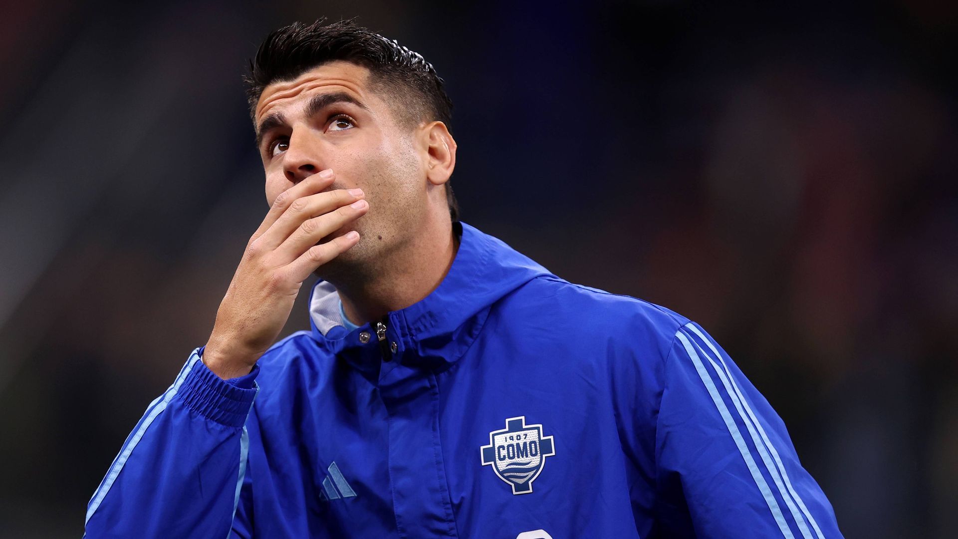 Álvaro Morata antes de un partido Álvaro Morata antes de un partido