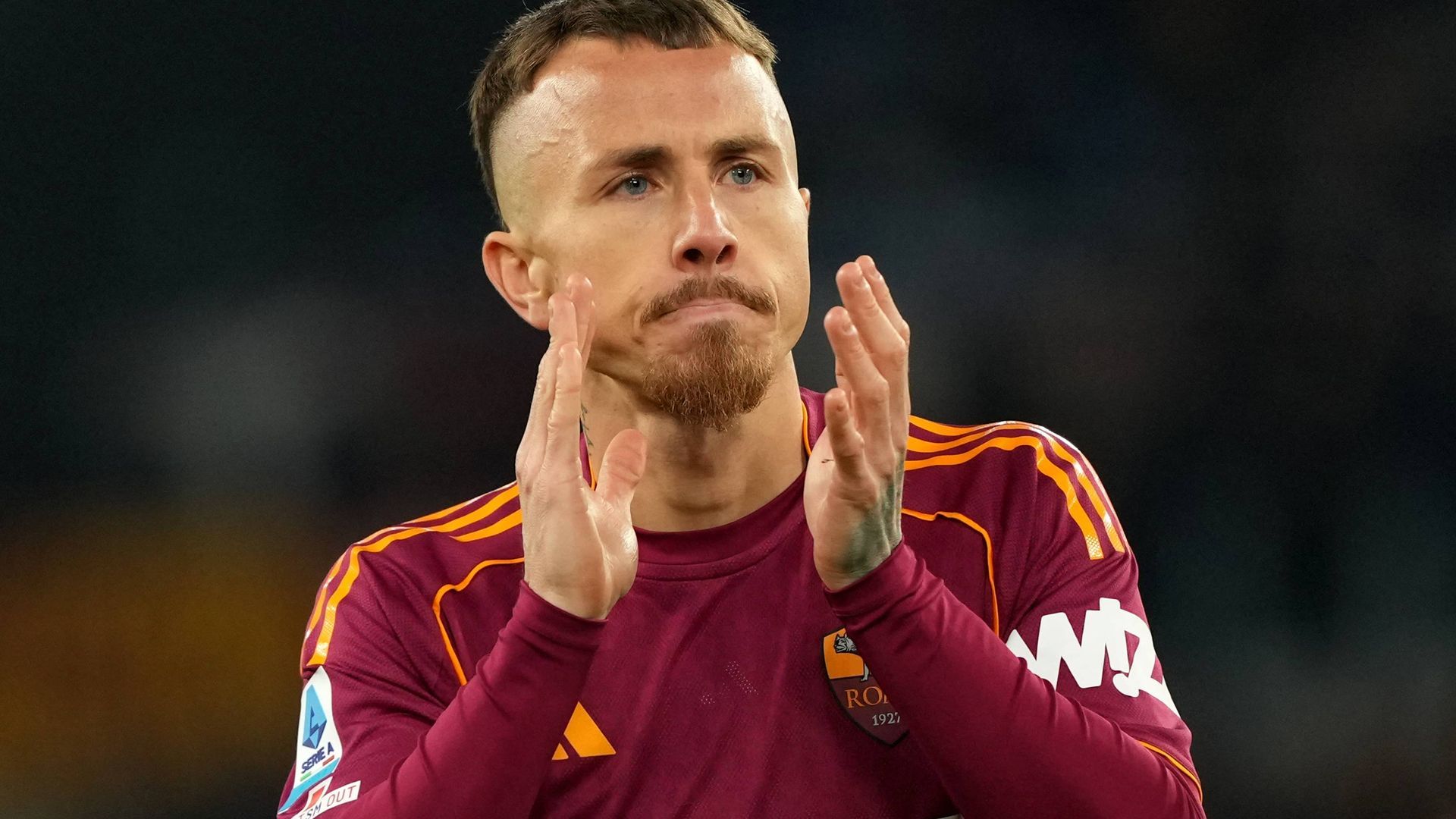 Angeliño Tasende, jugador de la AS Roma Angeliño Tasende, jugador de la AS Roma