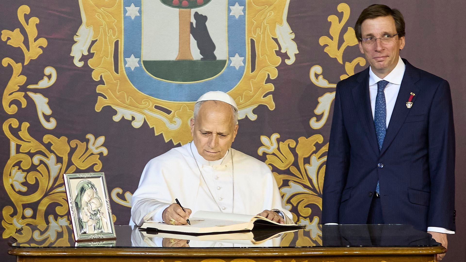 El papa León XIV y Almeida El papa León XIV y Almeida