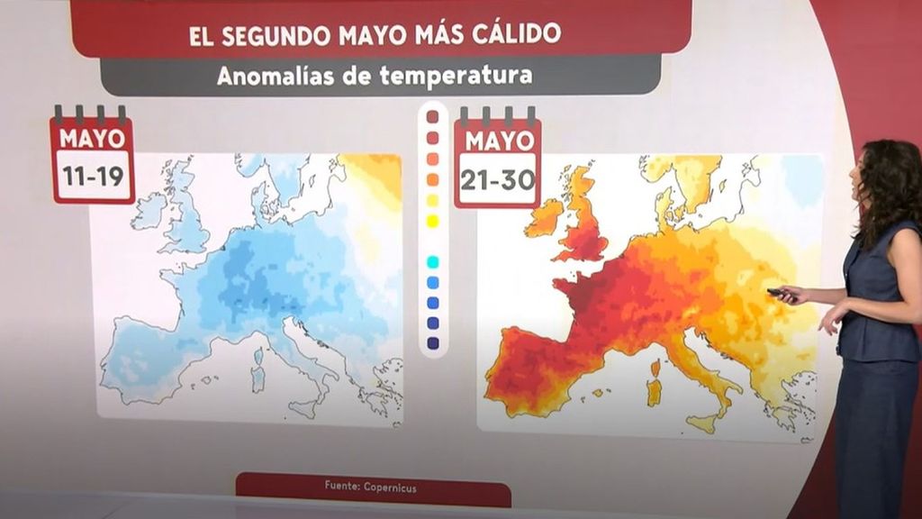 Copernicus: el último mes de mayo, el segundo más caluroso en el mundo desde que hay registros