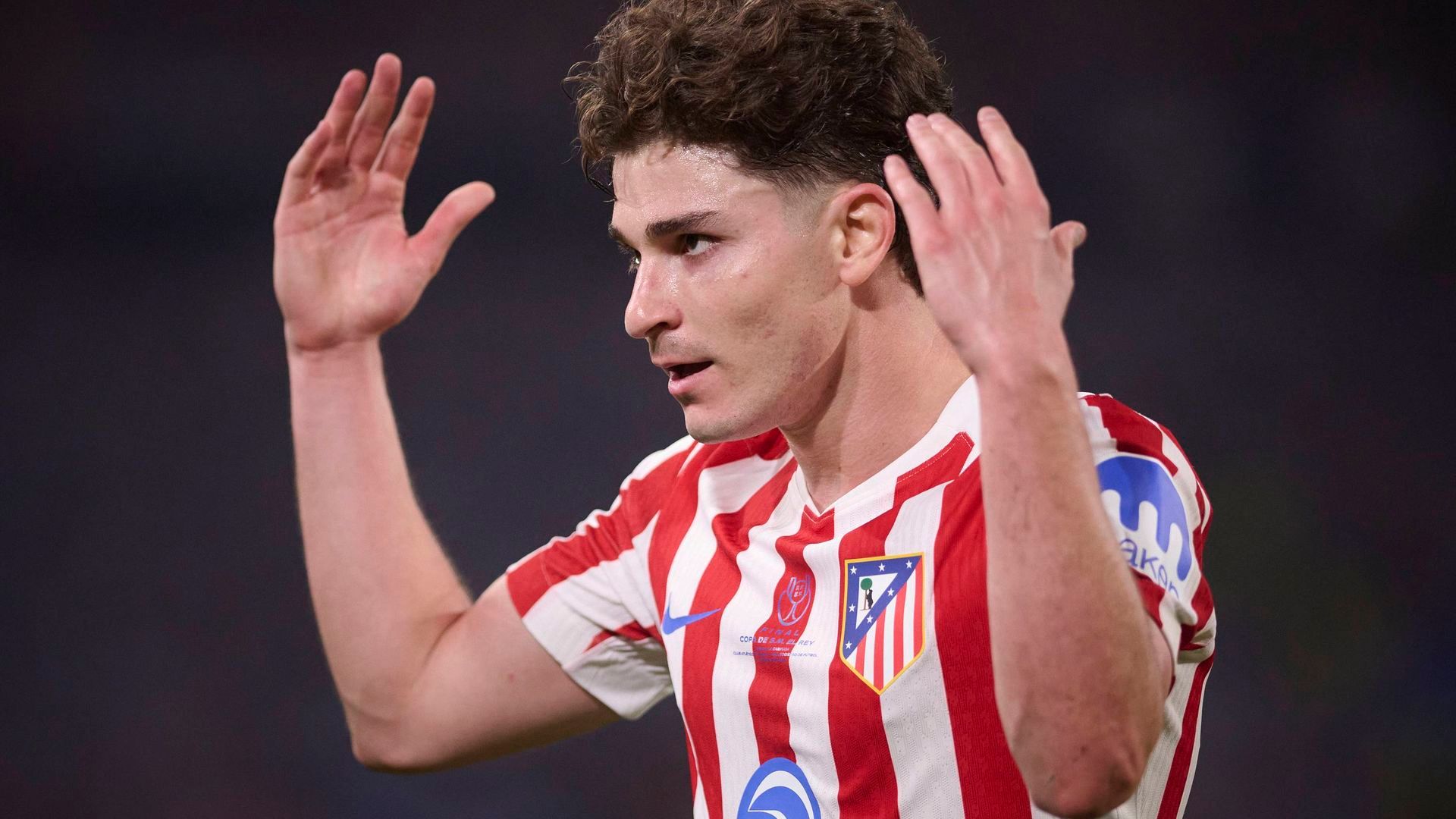 Julián Álvarez, en un partido del Atlético de Madrid Julián Álvarez, en un partido del Atlético de Madrid