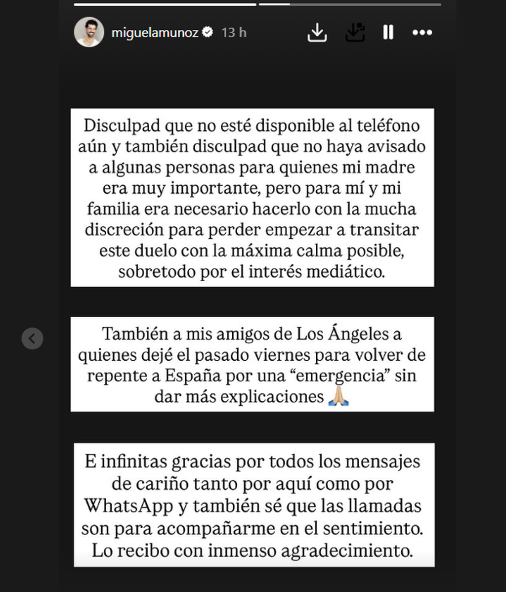 Las disculpas de Miguel Ángel Muñoz