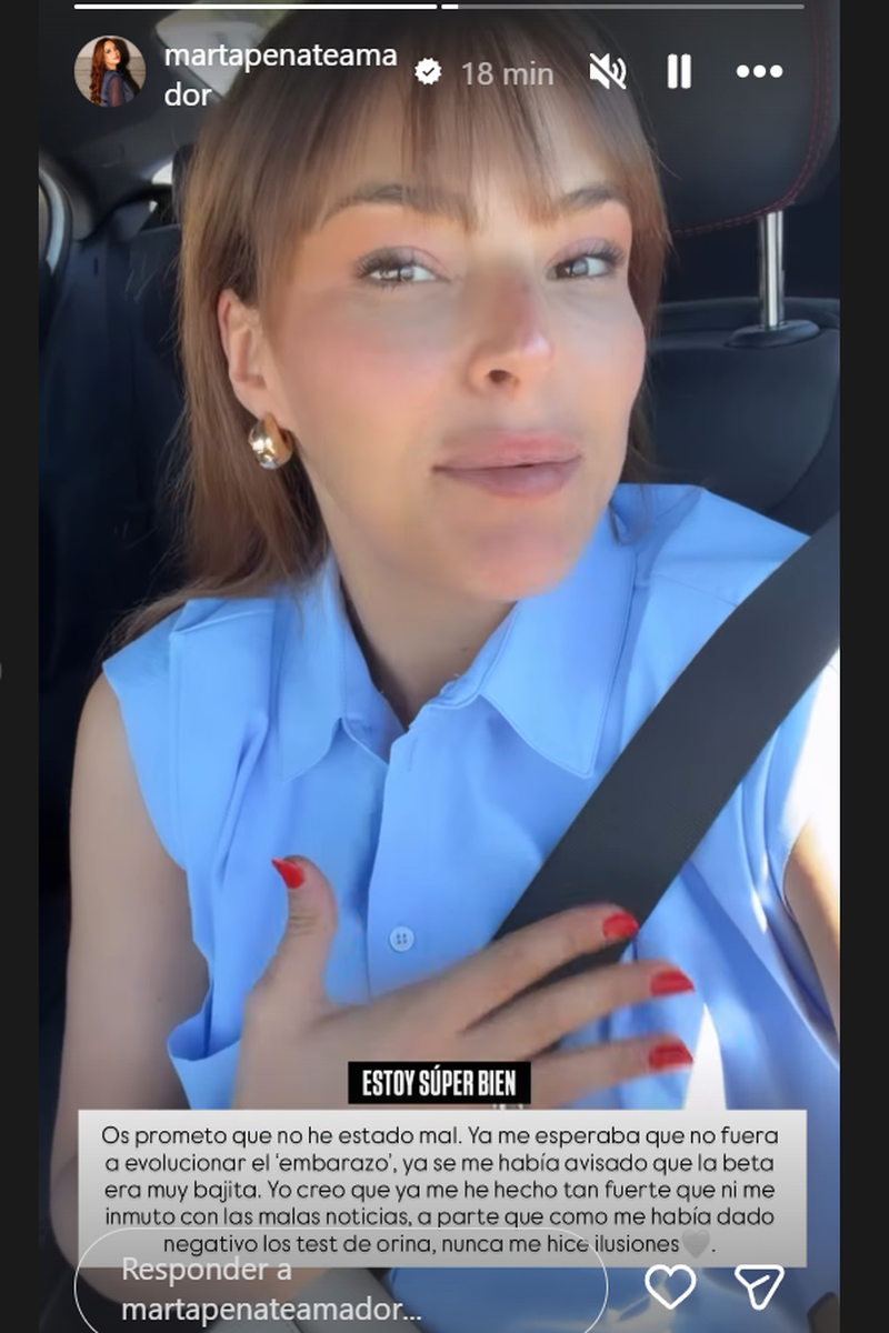 Marta Peñate aclara cómo se encuentra