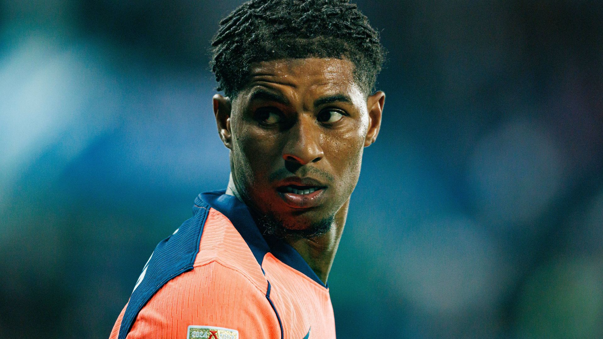 Rashford, en un partido con el FC Barcelona esta temporada