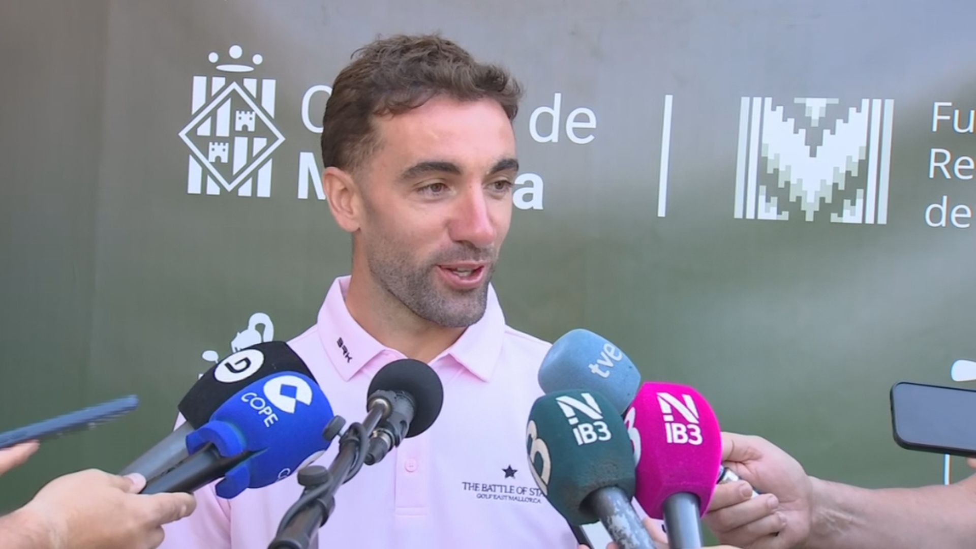 Sergi Darder, en un torneo de Golf en Mallorca Sergi Darder, en un torneo de Golf en Mallorca