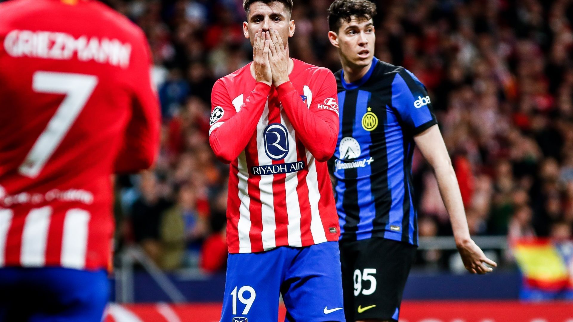 Álvaro Morata, en un partido del Atlético de Madrid Álvaro Morata, en un partido del Atlético de Madrid