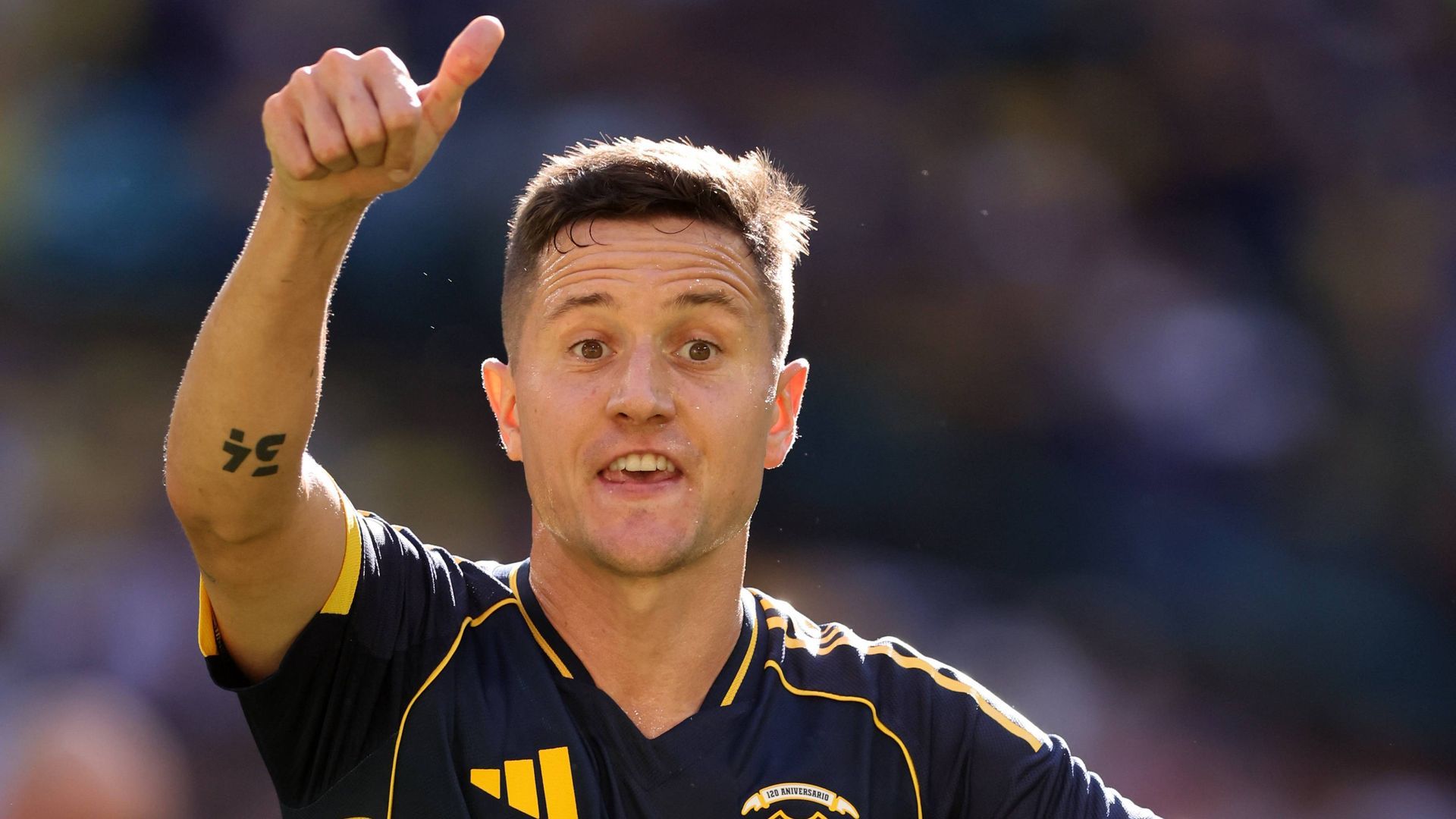 Ander Herrera en un partido con Boca Juniors Ander Herrera en un partido con Boca Juniors