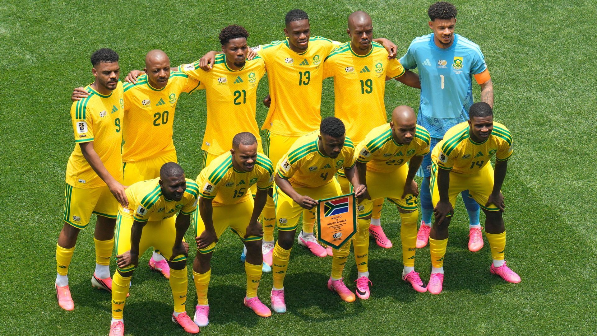 El once de Sudáfrica