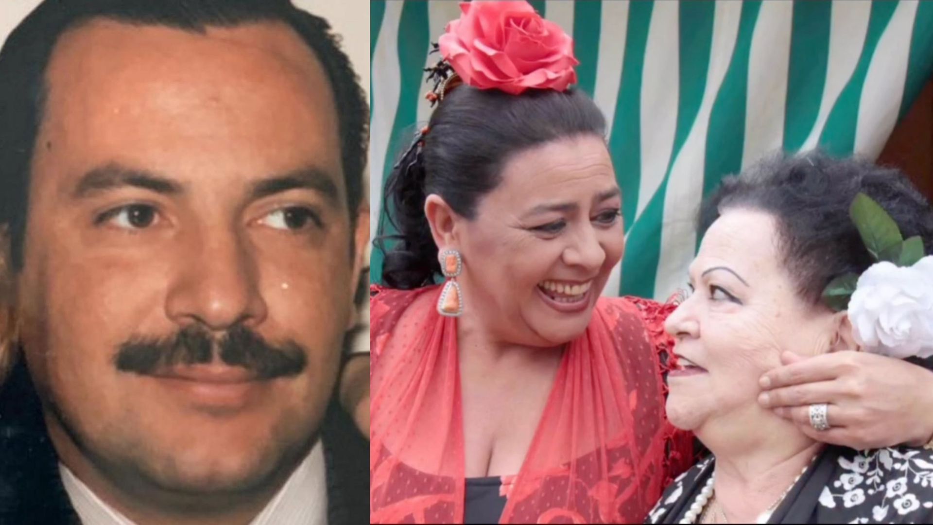 Fotomontaje con Antonio Tejado, hermano de María del Monte, y la cantante junto a su madre, Bibiana Fotomontaje con Antonio Tejado, hermano de María del Monte, y la cantante junto a su madre, Bibiana