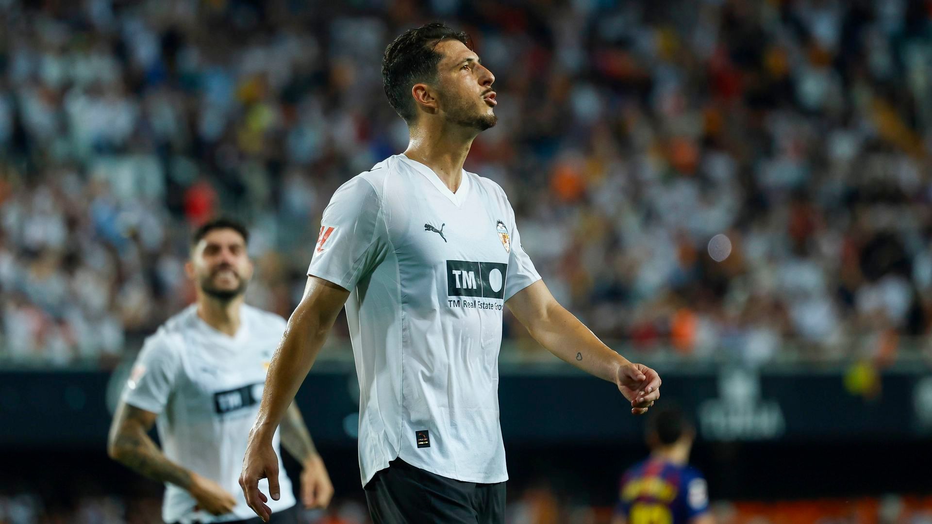 Guido Rodríguez en Mestalla Guido Rodríguez en Mestalla