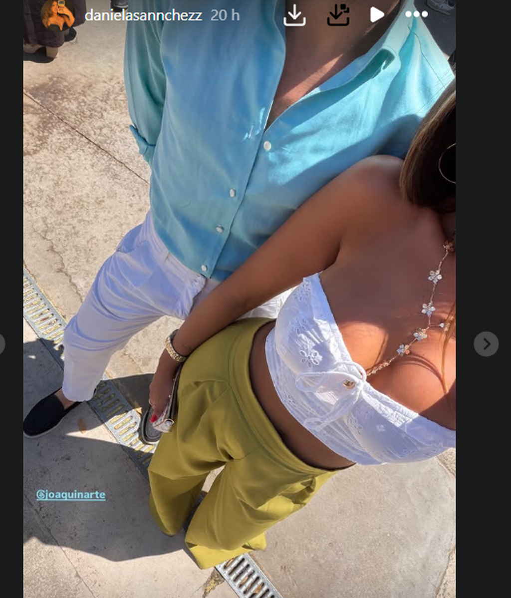 Joaquín Sánchez y su hija Daniela