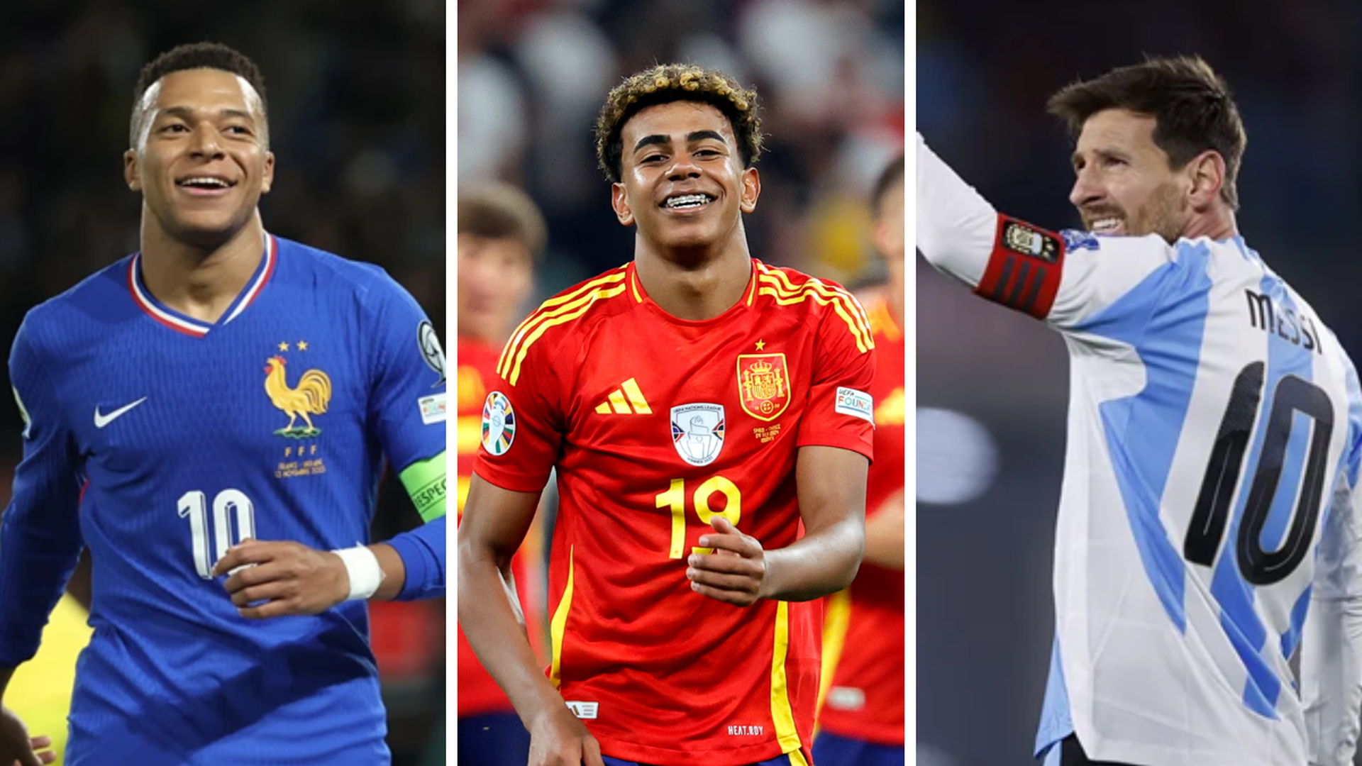 Mbappé, Lamine Yamal y Messi Mbappé, Lamine Yamal y Messi
