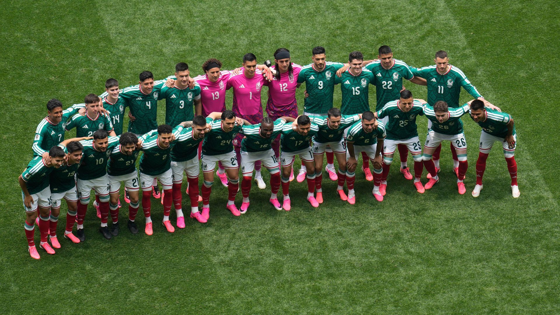 Posado de la selección de México