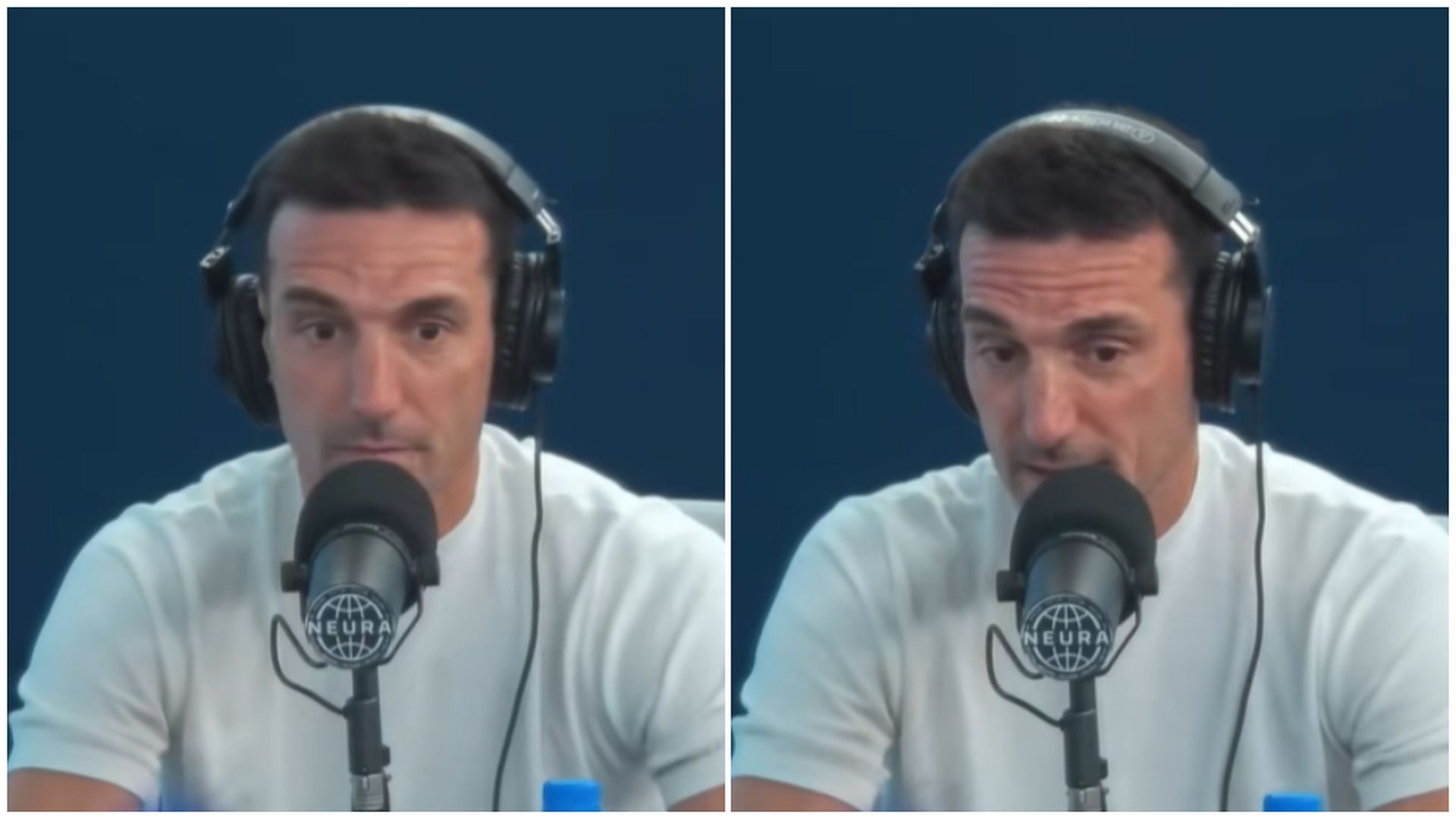 Scaloni, en un podcast Scaloni, en un podcast