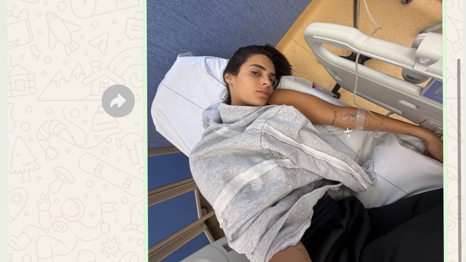 Susana Molina en el hospital