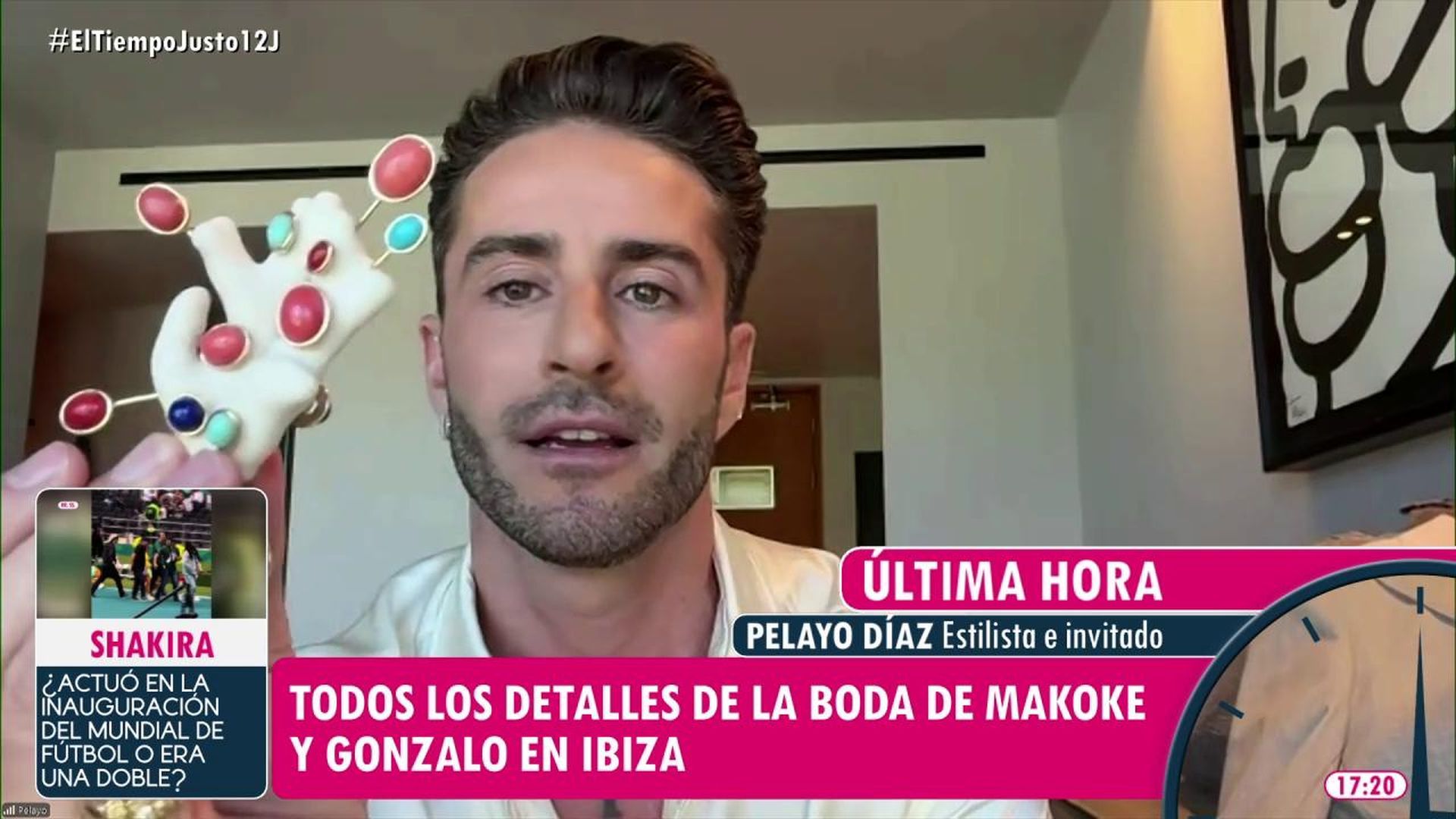 El broche de Pelayo Díaz hecho con un coral de Honduras