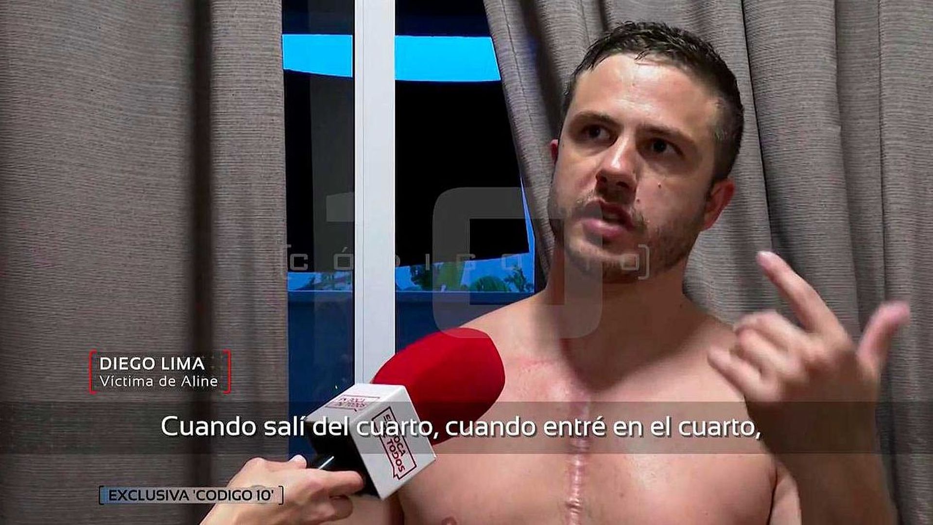 El testimonio del hombre que acusa a Aline de haberle agredido:  “Vino con los dos cuchillos y me asestó tres puñaladas”