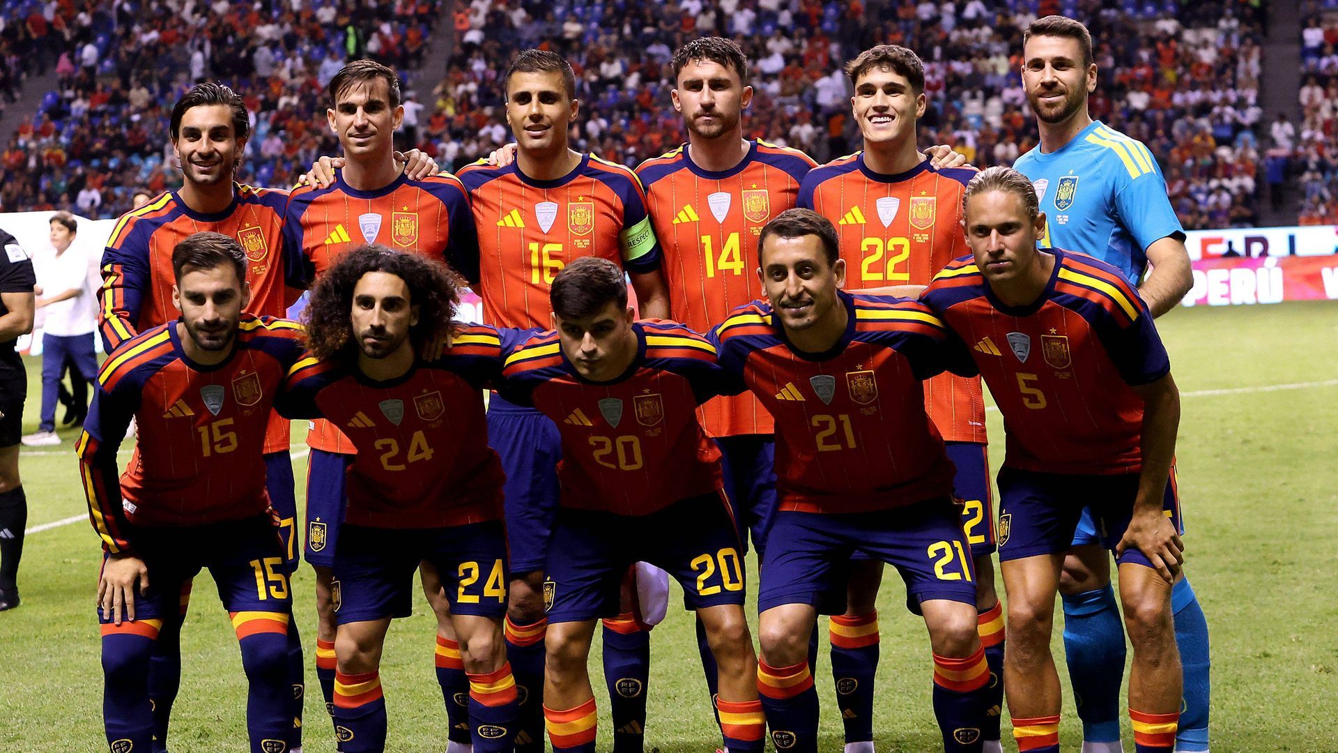 Jugadores de la Selección Española antes del amistoso frente a Perú Jugadores de la Selección Española antes del amistoso frente a Perú